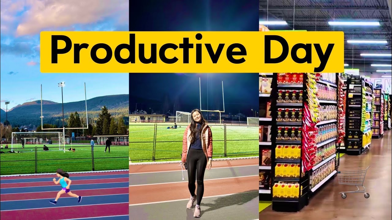 Slow Saturday Slow Saturday in Canada 🇨🇦 | Running Track, Grocery Shopping & Pizza ...