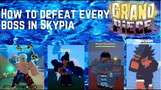 How to Defeat Every Boss in Skypiea (Gpo)