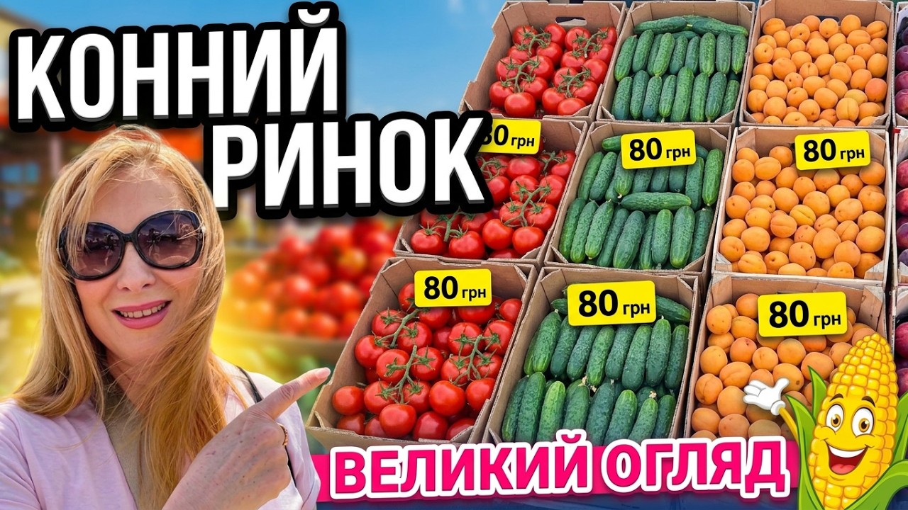 Конный рынок: Помидоры по 40, а Нектарины... Обзор цен 16.07.2026 | #харьков