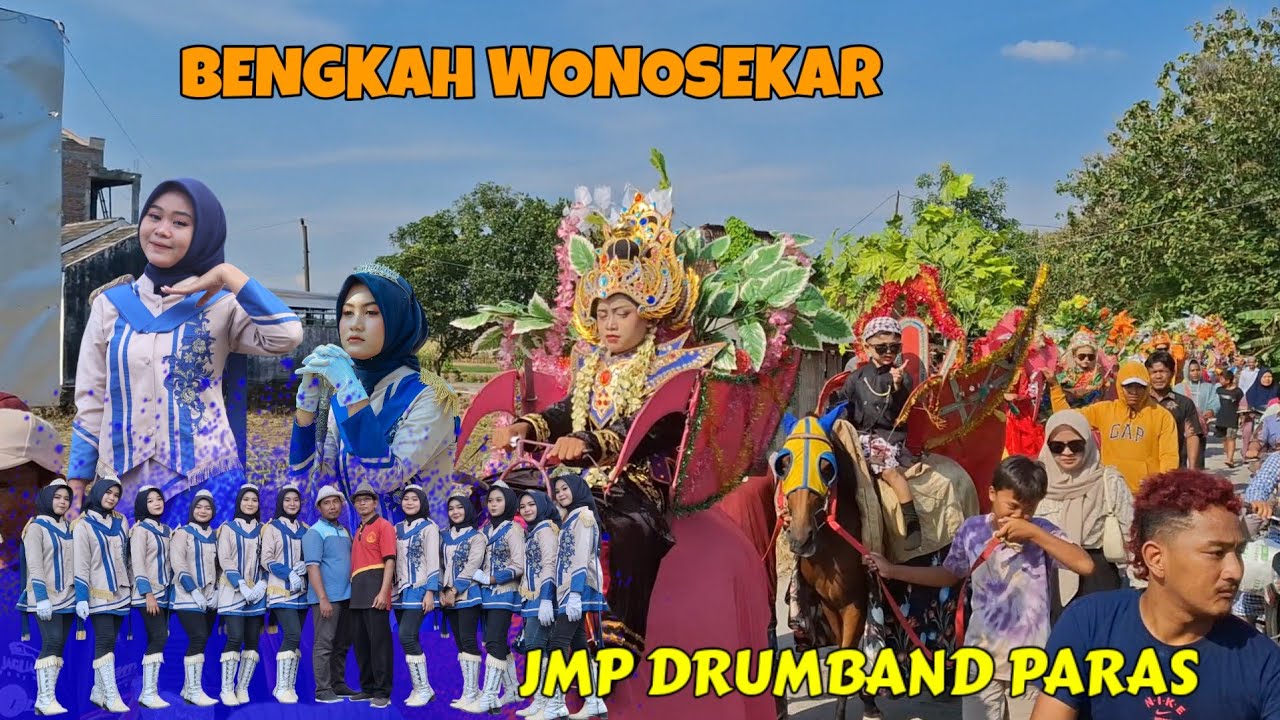 KIRAB PANAS 🔥🔥🔥 | FULL KUDA RIAS | JMP DRUMBAND LIVE BENGKAH WONOSEKAR