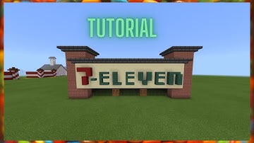 Minecraft Tutorial: How To Make 7-Eleven! (Convenience Store)