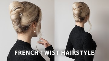 EASY FRENCH TWIST TUTORIAL WITH A FRENCH PIN ❤️