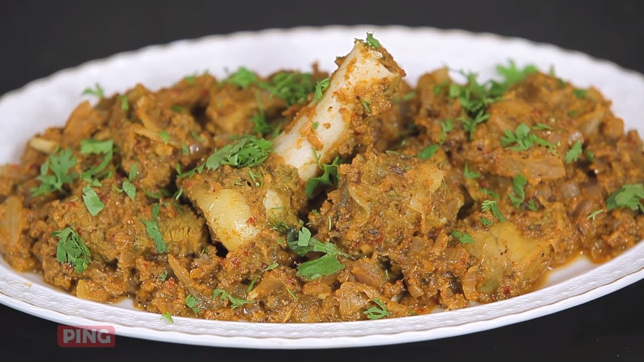 Kaala Mutton - Black Mutton - Konkani Style Mutton with Gravy Recipe By Roopa - काला मटन | India Food Network