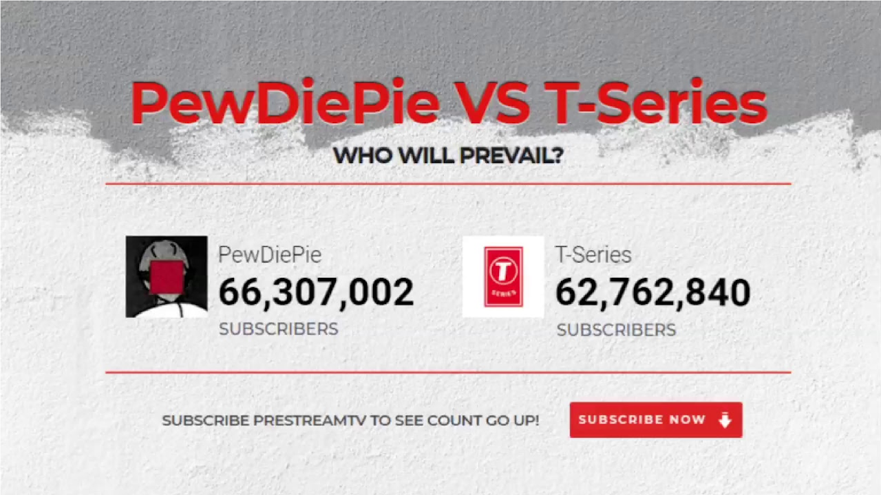 PEWDIEPIE VS T SERIES LIVE SUB COUNT LIVE YouTube pewdiepie-vs-t-series-live-sub-count-live-youtube