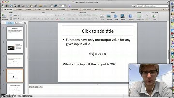 Functions and Function Notation