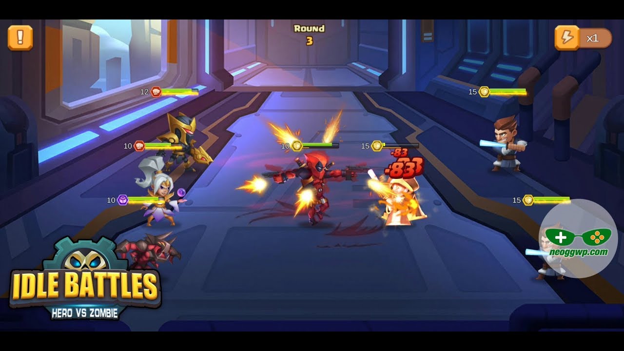 Idle BattlesHeroes vs Zombies (Android APK) Idle RPG Gameplay