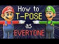 How to T-POSE as EVERYONE -- Random Smash Ultimate Facts