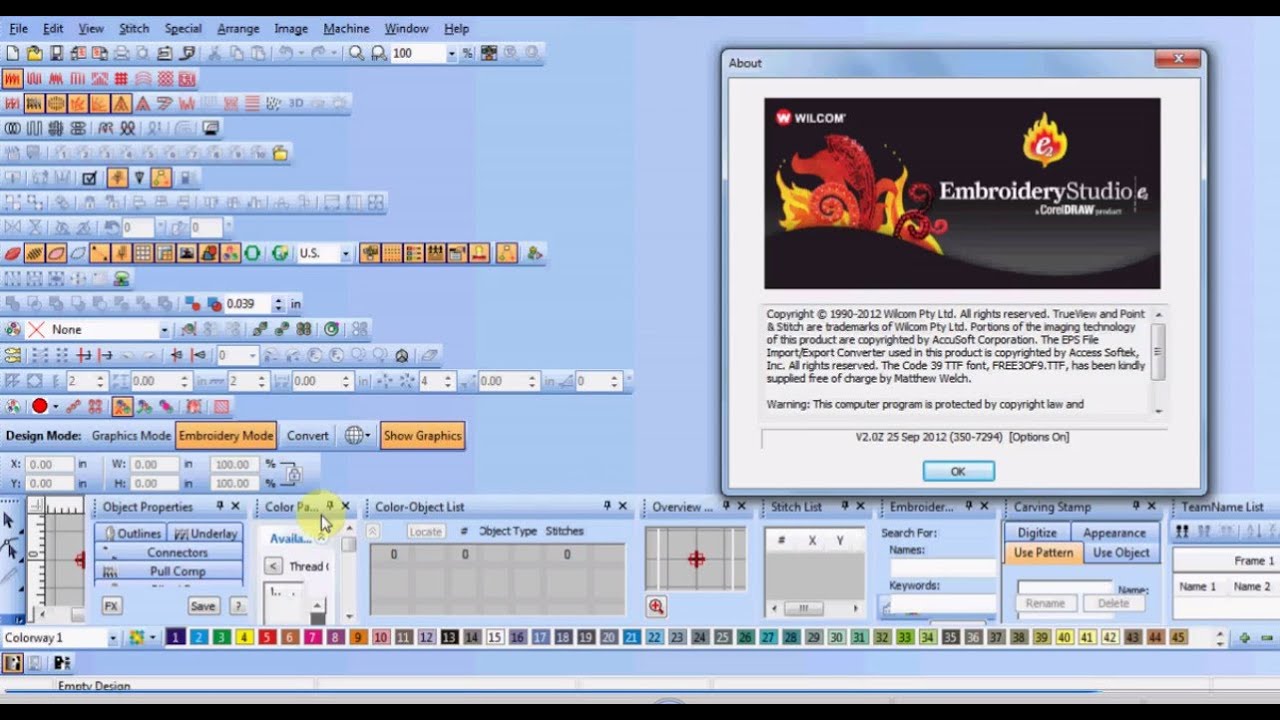 شرح تسطيب برنامج Wilcom Studio e2.0 - YouTube