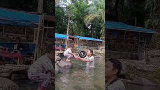 mandi di sungai bersama ayah #shorts