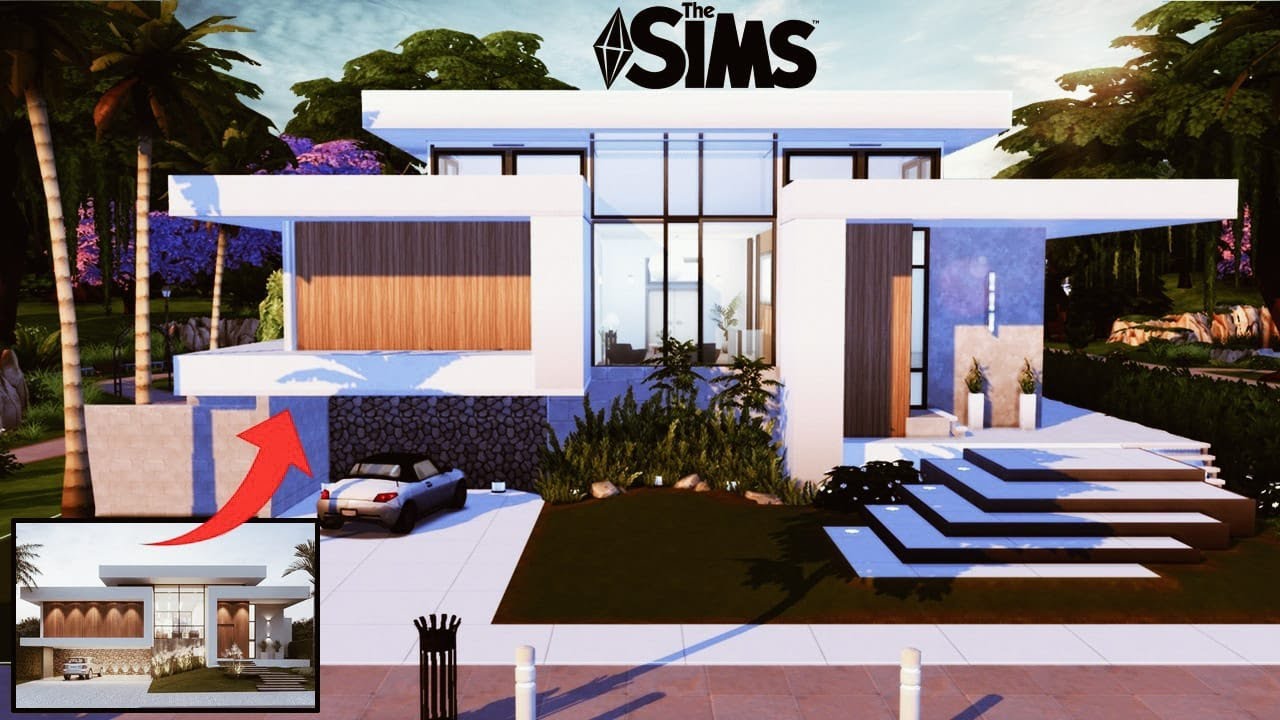 Casa Moderna com Jogo Base, The Sims 4