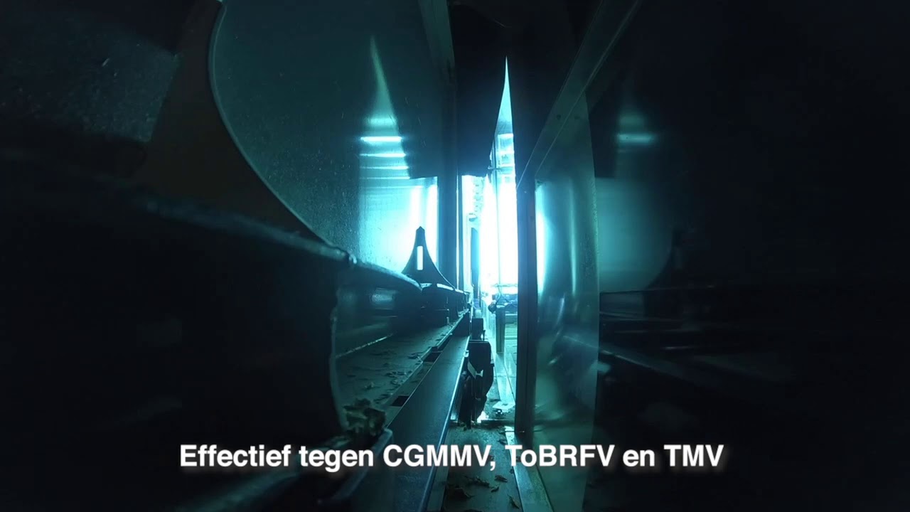 UV Disinfection Tunnel for Harvest Carts