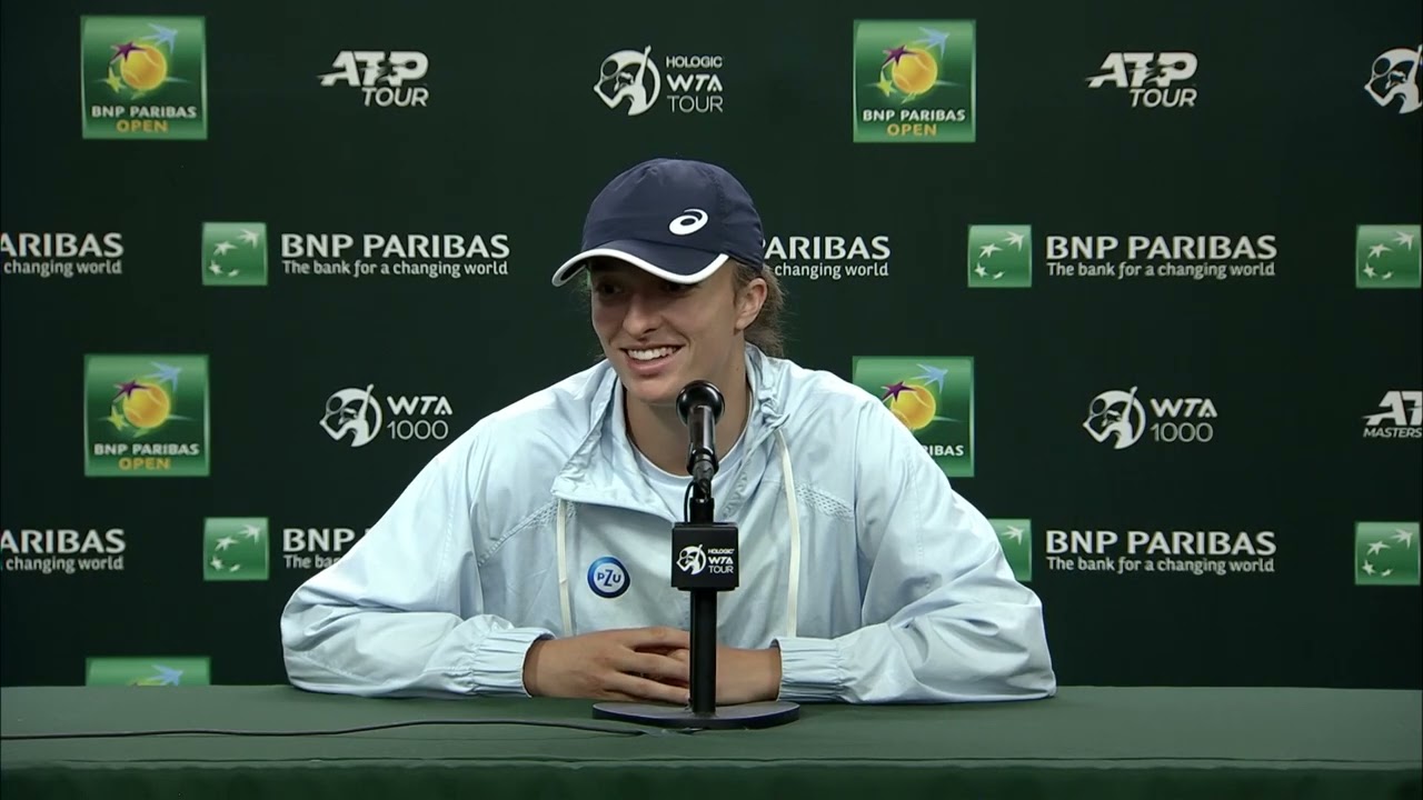 Iga Swiatek Pre Tournament Presser BNP Paribas Open 2023