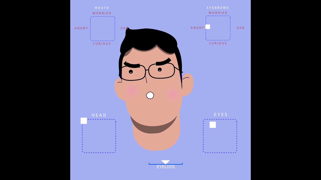 FACE RIG Joysticks and Sliders Animation Adobe After effects