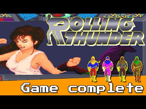 Rolling Thunder (Arcade) Complete Gameplay 🕹️ No deaths - No cheats - HD 60fps