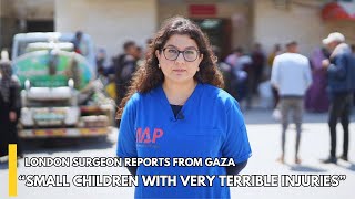London Surgeon reports mass child casualties in Gaza