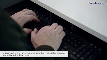 Ergoshopping! Adjustable keyboard tray under desk Pull out keyboard  Articulating Platform (AKT02)