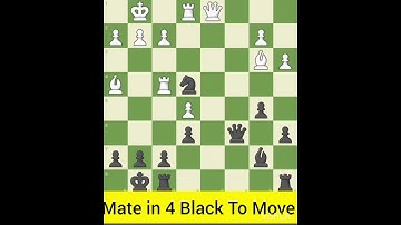 Chess Puzzle-600. Find Checkmate in 4 Moves For Black #chess #chesscom #checkmate #chesspuzzle