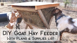 DIY Goat Hay Feeder | Supplies list & Instructions