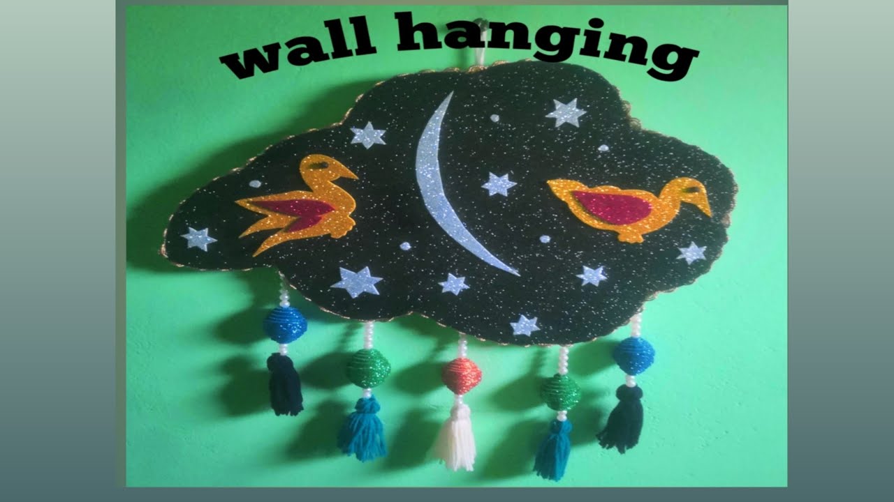 Easy wall hanging foam sheet decorate 2020 DIY how to make DIY wall