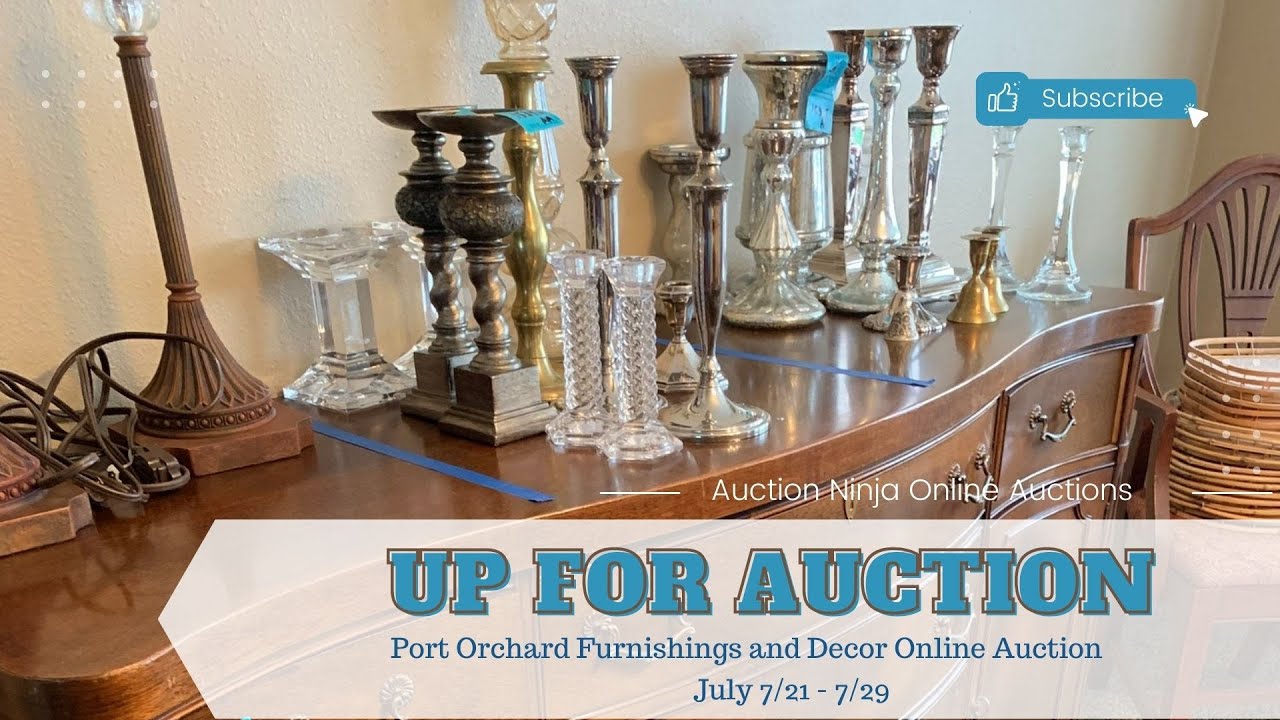 Port Orchard Furnishing and Decor Online Auction - YouTube