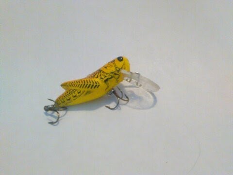 Rebel Crickhopper Fishing Lure - Yellow Grasshopper