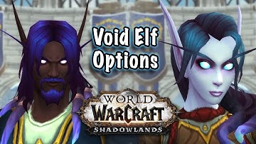 Shadowlands Void Elf Customization Options