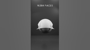 Cloth Simulation from 4K to 64K Faces 👻💣 #satisfying #animation #blender3d #blender #simulation #3d