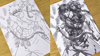 How to Draw 'Toji Fushiguro' [Jujutsu Kaisen] - Step by Step (Tutorial) | Anime Drawing