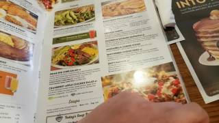 Menu Dennys