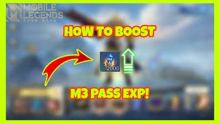 HOW TO BOOST YOUR M3 PASS EXP! M3 PASS EVENT MOBILE LEGENDS BANG BANG