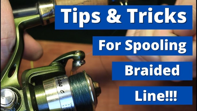 How to Spool thin Braided or PE Line onto Shallow Spool Spinning Reels SFS  