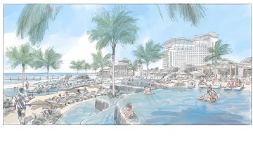 Adding Entourage With Procreate: A Bahamas Resort Gets Hand-Rendering-Over-Rhino Treatment