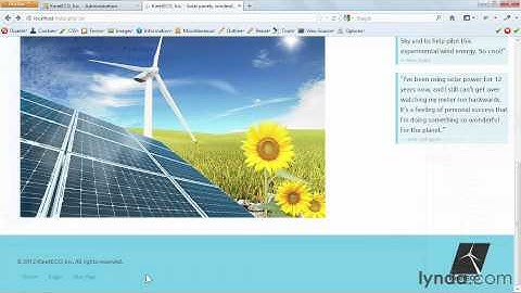 34.Styling Your Joomla! Template for the Desktop Styling the footer