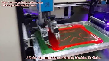 2 Color Automatic Screen Printing Machine For Ruler
