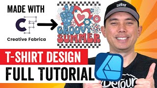 CREATIVE FABRICA TUTORIAL: Using Creative Fabrica for POD T-Shirts in Affinity Designer screenshot 3