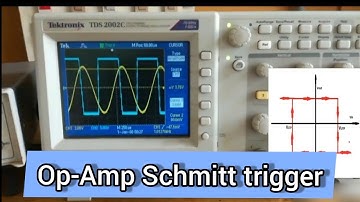 Schmitt trigger | Using Op-Amp | Circuit Diagram | Breadboard Wiring| Output on DSO