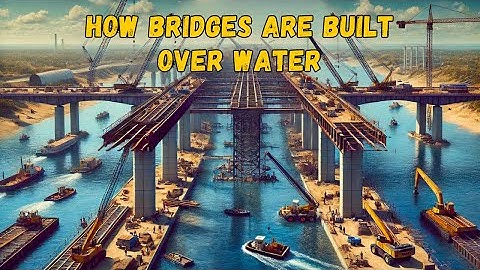 How can they build bridges over rivers and bodies of water ?