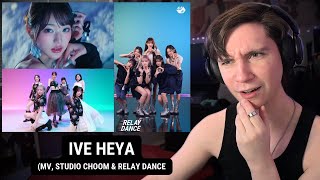 DANCER REACTS TO IVE 아이브 '해야 (HEYA)' MV, RELAY DANCE & STUDIO CHOOM [BE ORIGINAL]