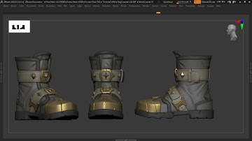 Zbrush TimeLapse "Knight Boots"