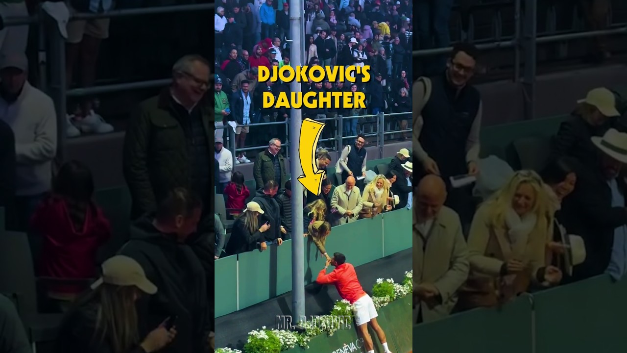 🥰 Djokovic kissed his Daughter 