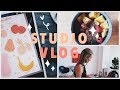 STUDIO VLOG 002 | PLANNING STICKERS, IPAD SKETCHES & VEGAN FOOD 🌱