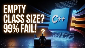 Part-1:: The Empty Class Memory Trap in C++ — 99% FAIL This Question!  #cpp #technology #coding