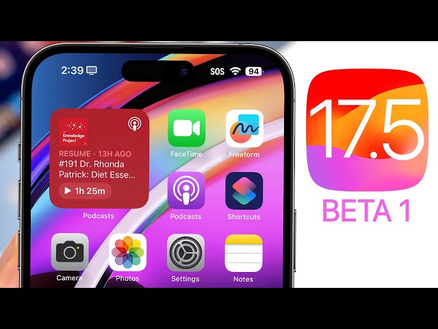 iOS 17.5 Beta 1 Released - What's New? class=