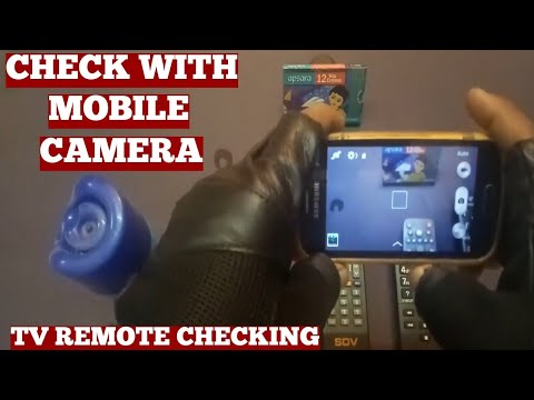 How To Test TV Remote Sensor Not Working-Test Your TV Remote Control Sensor With Cell Phone Camera