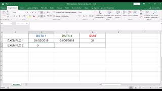 Como contar o número de dias entre duas datas