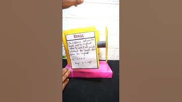 Maths Working Model | Mean Median Mode Range project l Maths Project | Maths working Model project