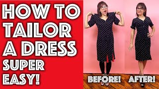 How to Tailor and Take in a Dress to Fit you Perfectly | Sew Anastasia