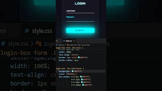 How to Create a Neon Login Page using HTML & CSS