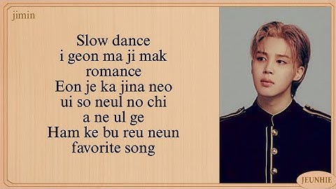 Jimin Slow Dance Easy Lyrics (ft. Sofia Carson)