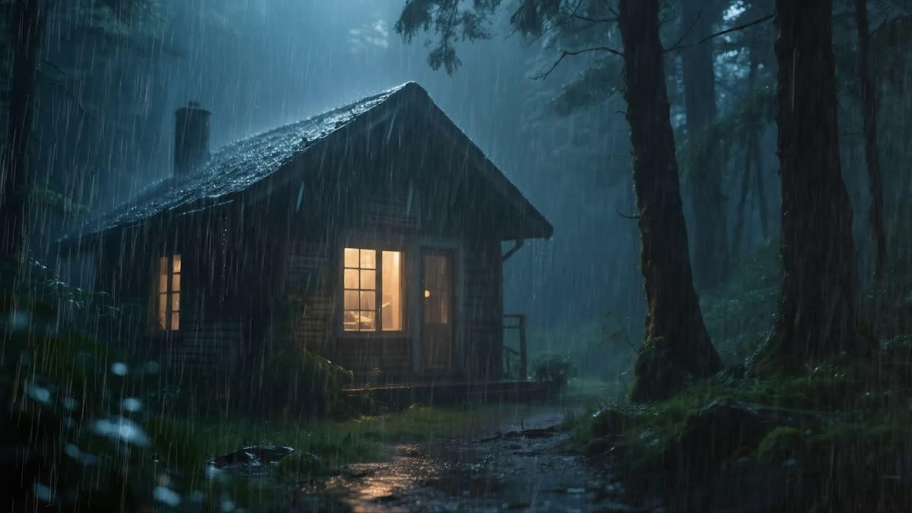 Super Heavy Rain To Sleep Immediately - Relaxing Rain for Deep Sleep